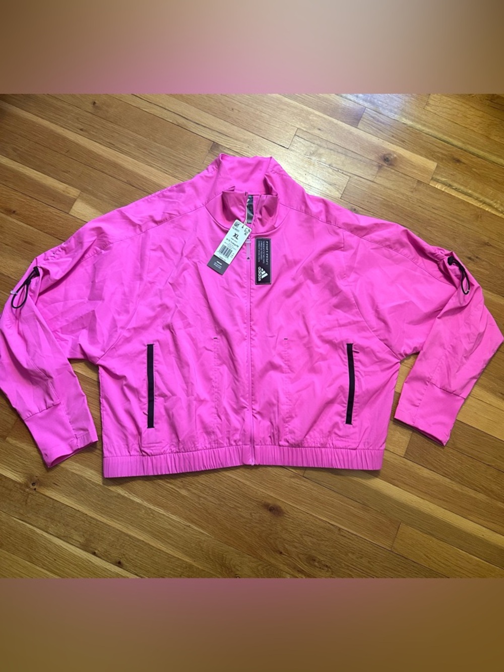 NWT adidas Women's Bright Pink Lightweight Bomber Jacket